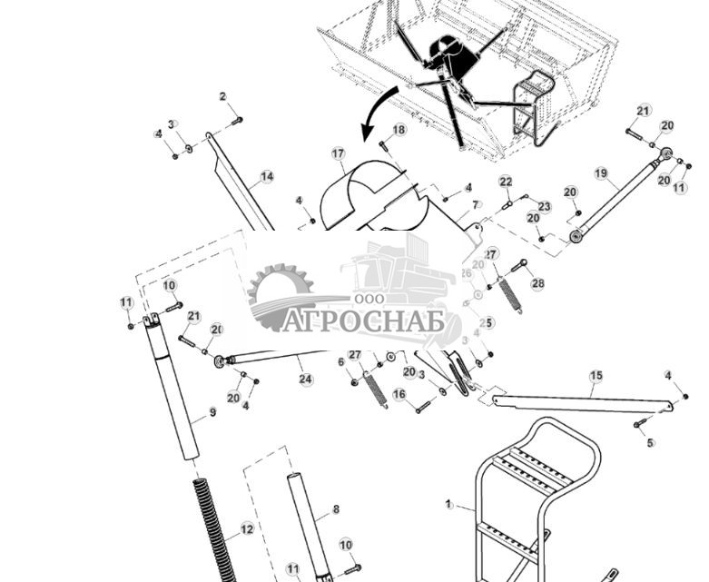 Опоры крышки зернового бункера, 11000 L - ST830740 820.jpg